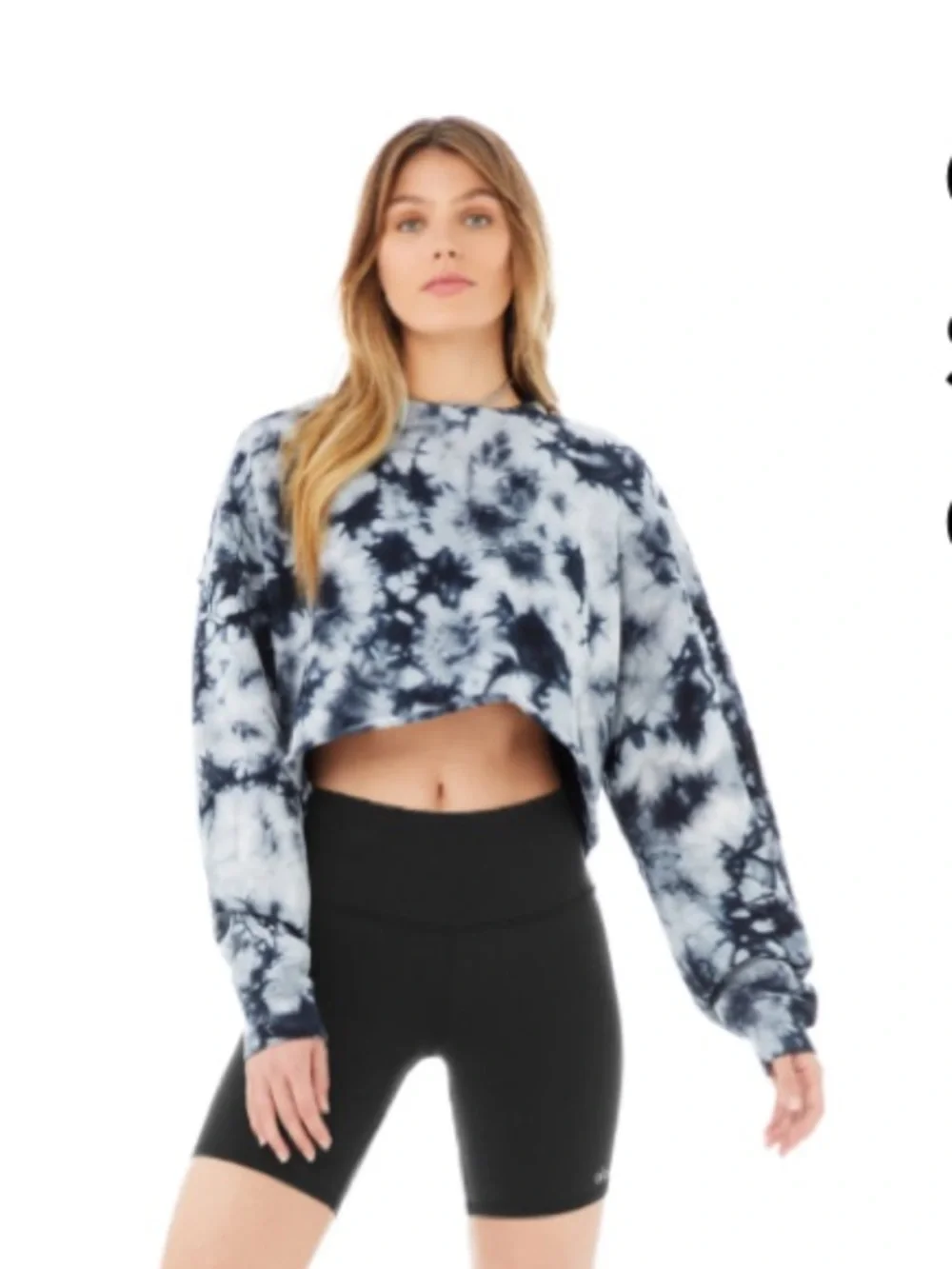 Alo Yoga Tie-Dye Extreme Crop Crew Neck